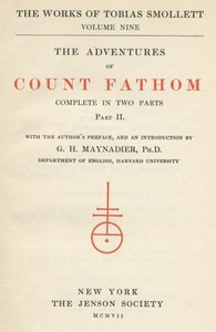 The Adventures of Ferdinand Count Fathom — Volume 02