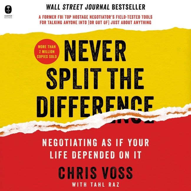 Never Split the Difference byChris Voss Audiobook. 23.99 USD