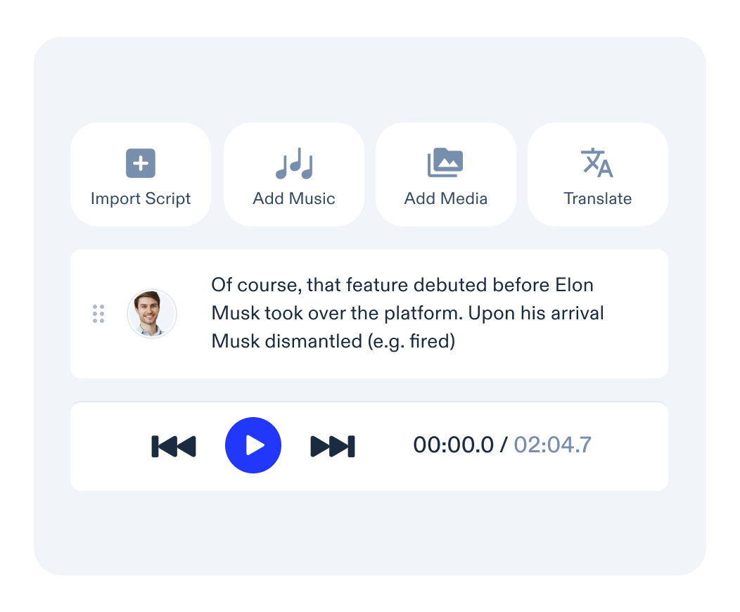 Zero learning curve with the AI Voice Over app