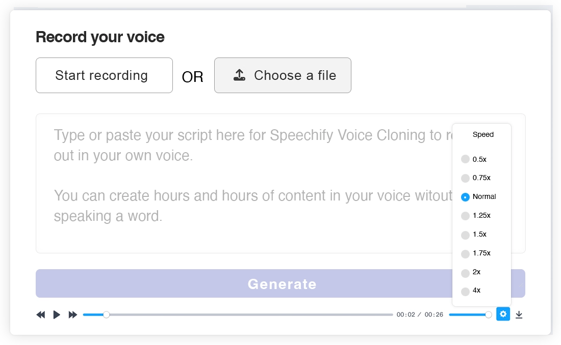 how to make your own text to speech voice